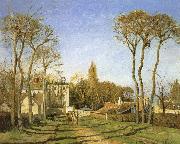 Camille Pissarro Village entrance oil painting artist